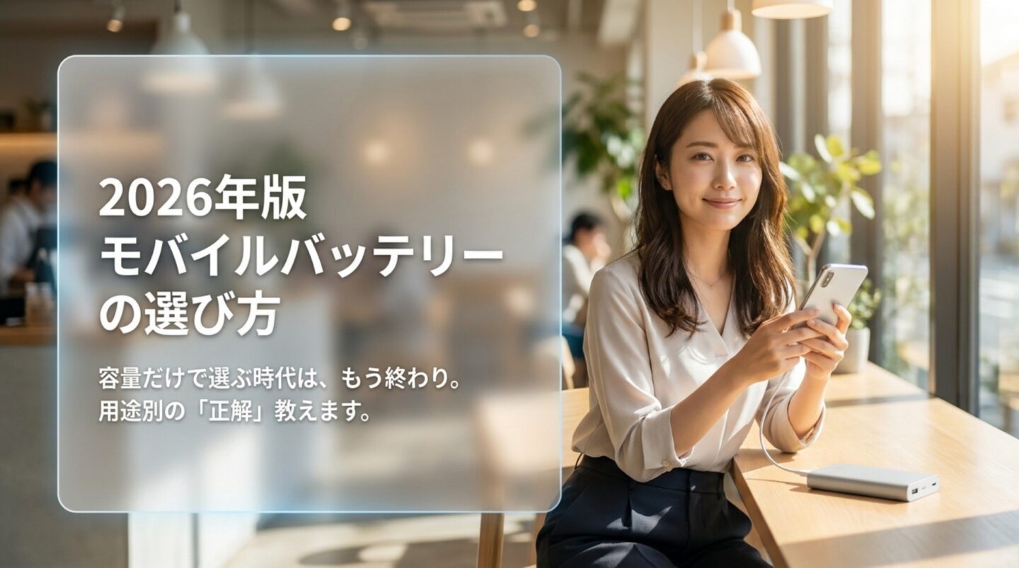 モバイルバッテリーおすすめ2026|用途別に人気モデルを比較