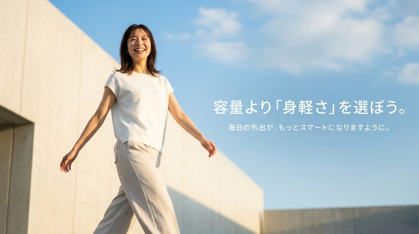 毎日の外出では容量より身軽さを重視して5000mAhを選ぶ結論を示すスライド