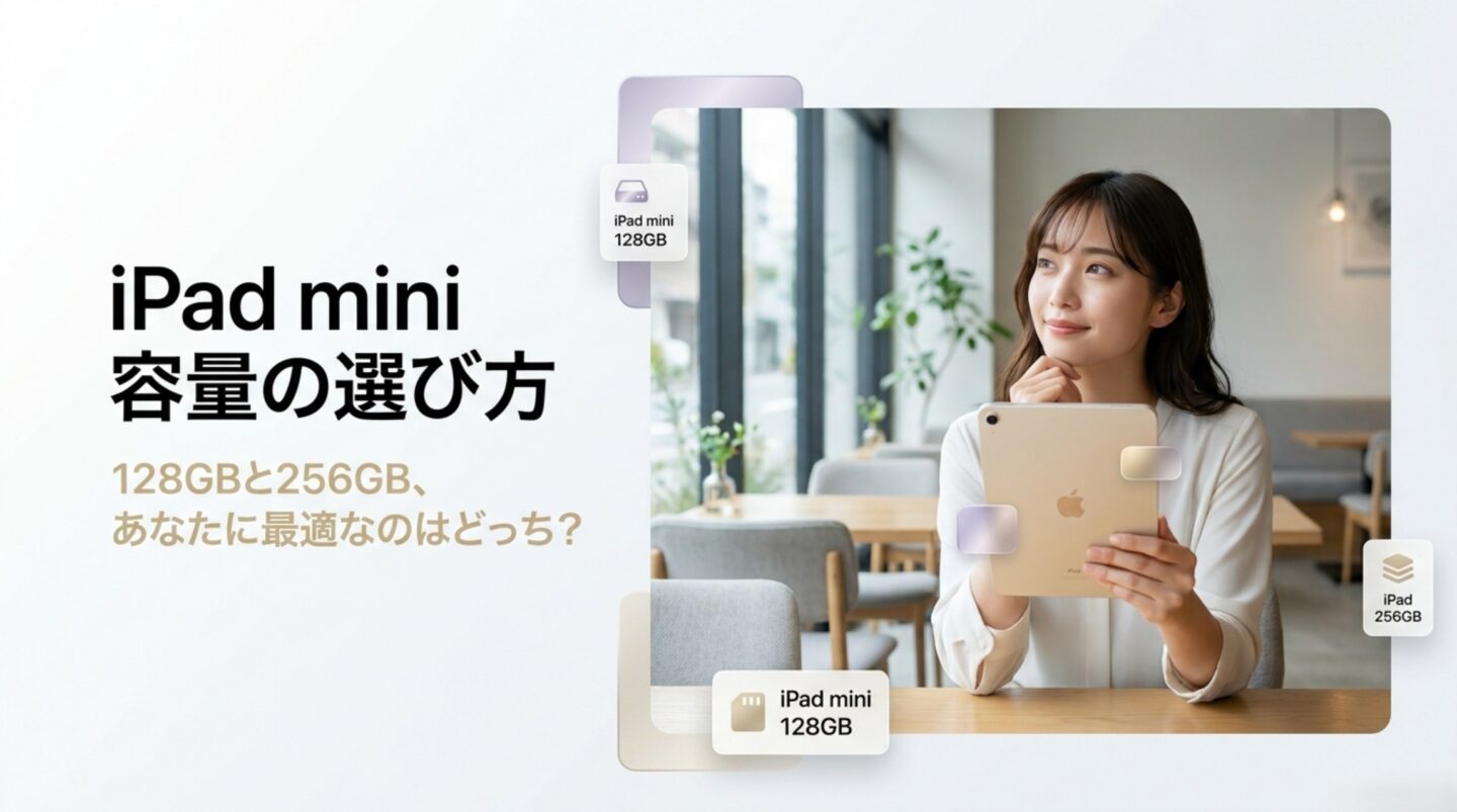 iPad miniの容量おすすめ|128GBと256GBはどっち?