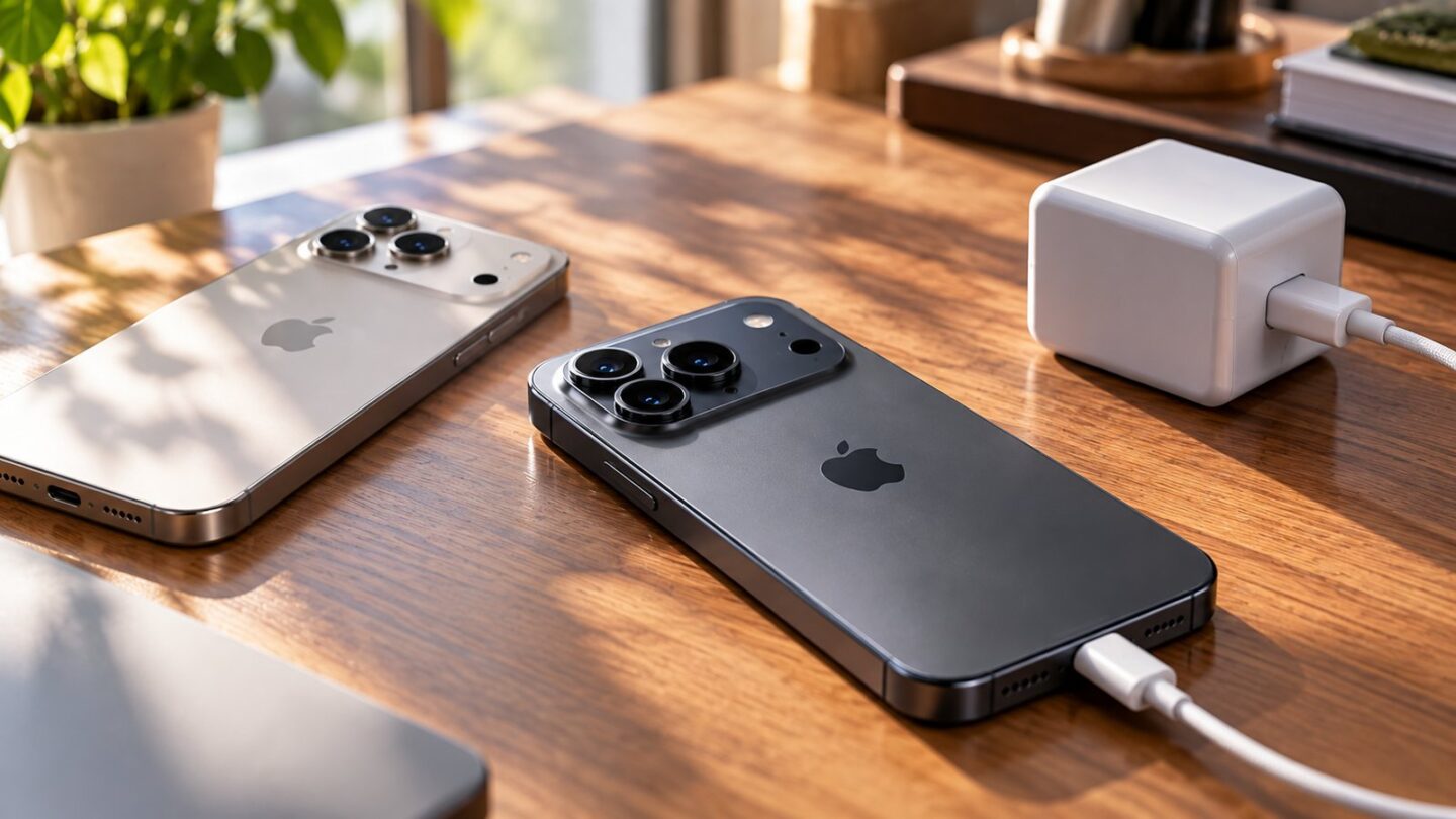 iPhone 17 Proと18 Proのビデオ再生時間と50パーセント充電時間の比較