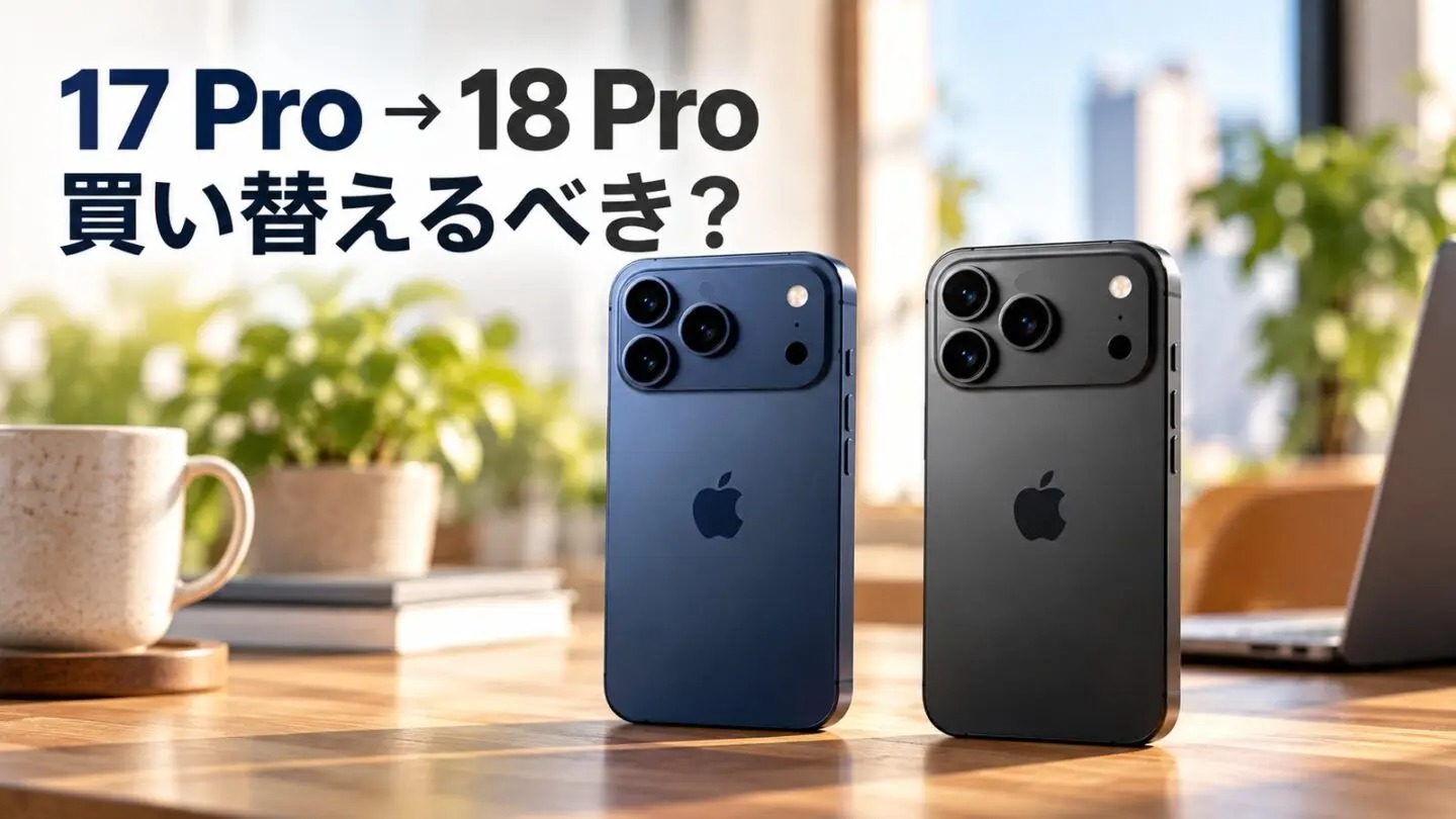 iPhone 17 Proから18 Proへ1年で買い替える必要性を、性能やカメラ、使い勝手から検証します。