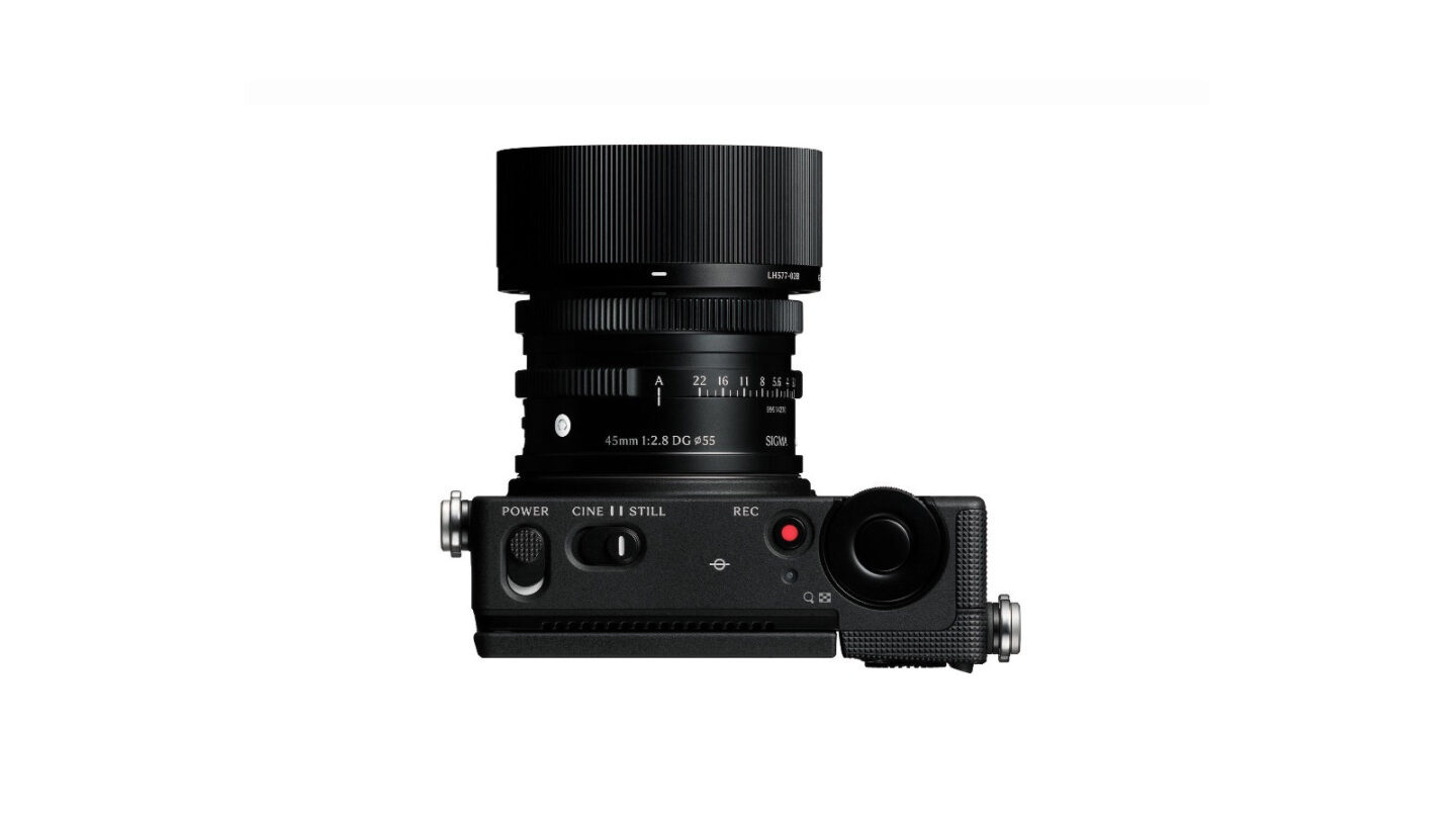 Sigma FP2の上面。STILL/CINE切替、RECボタン、操作部が分かるSIGMA公式画像